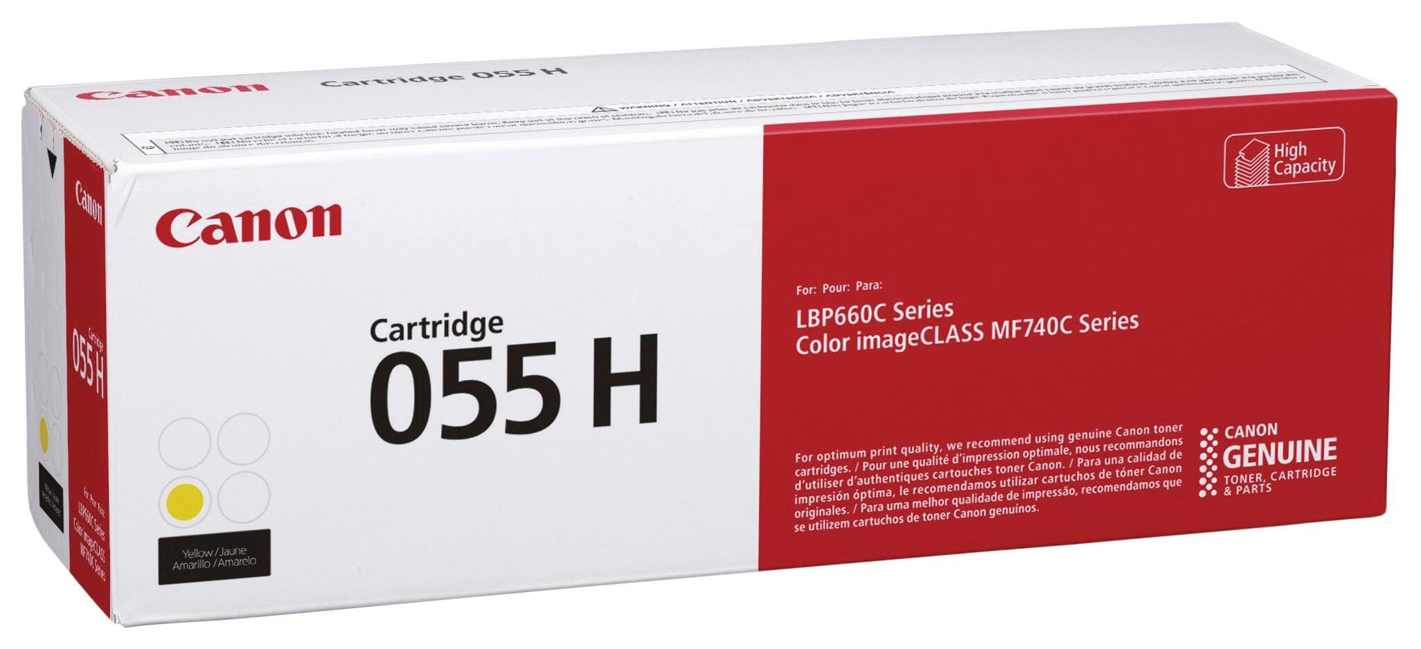 CARTRIDGE INK TONER CANON CNMCRTDG055HY YELLOW