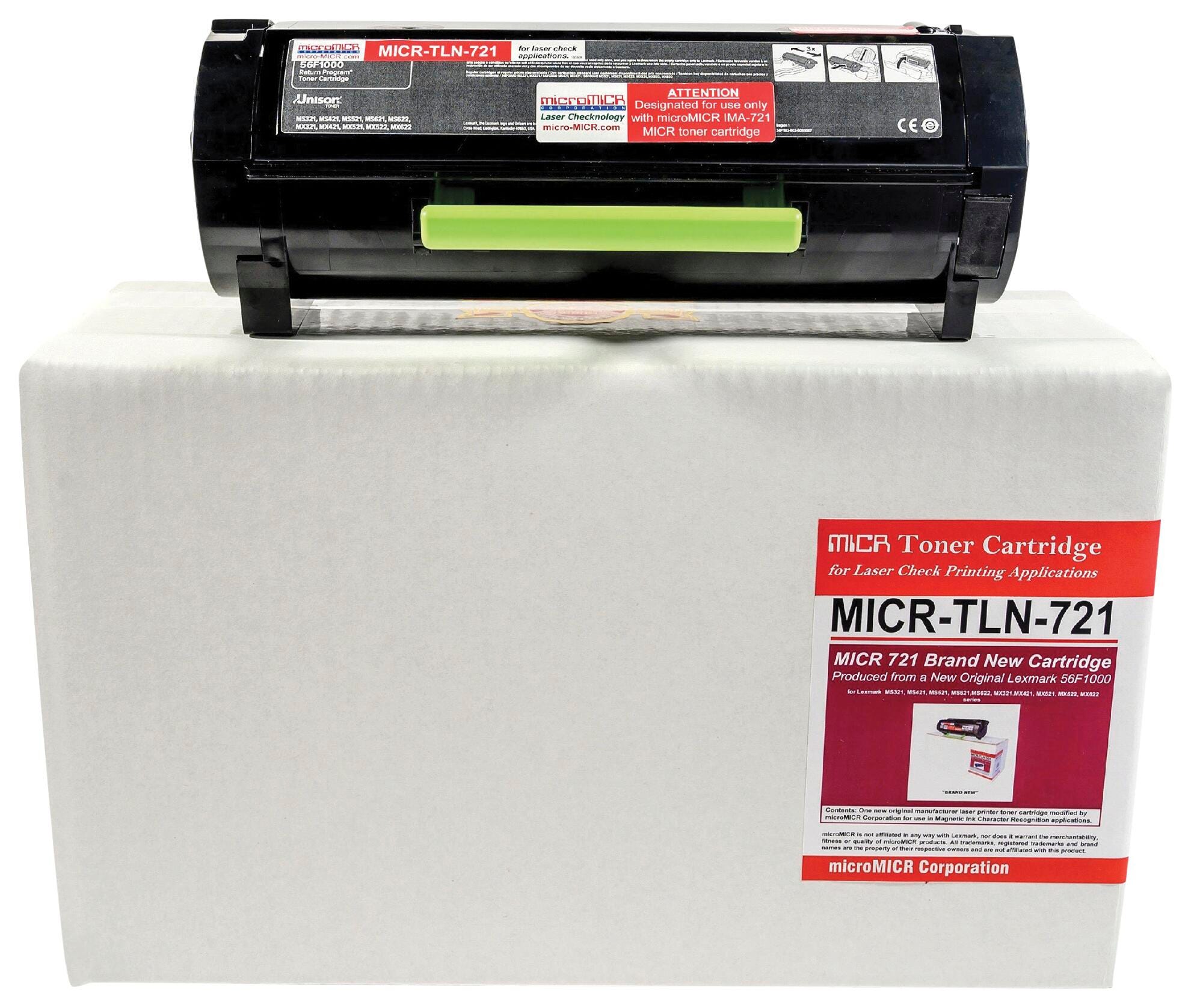 CARTRIDGE MICR TONER MCMMICRTLN721 BLACK