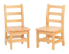 JONTI-CRAFT KYDZ - LADDERBACK CHAIR - SET OF 2 - 12 IN - SPECIFY SEAT COLOR