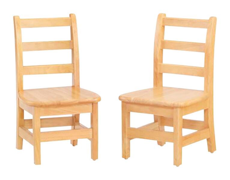 JONTI-CRAFT KYDZ - LADDERBACK CHAIR - SET OF 2 - 16 IN - SPECIFY SEAT COLOR