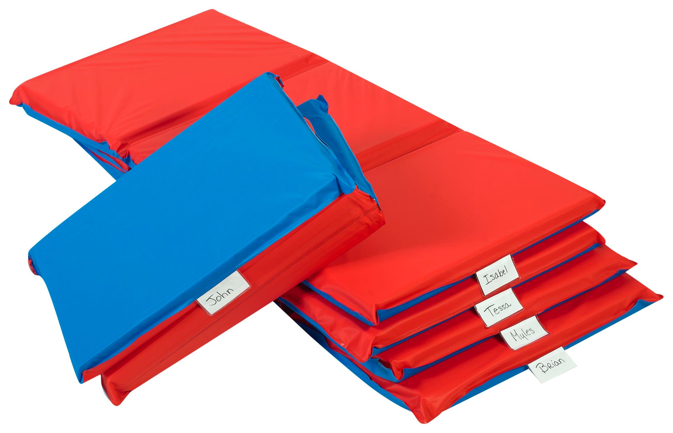 CHILDCRAFT PREMIUM REST MAT 3 FOLD - 2 INCH - RED AND BLUE - PACK OF 5