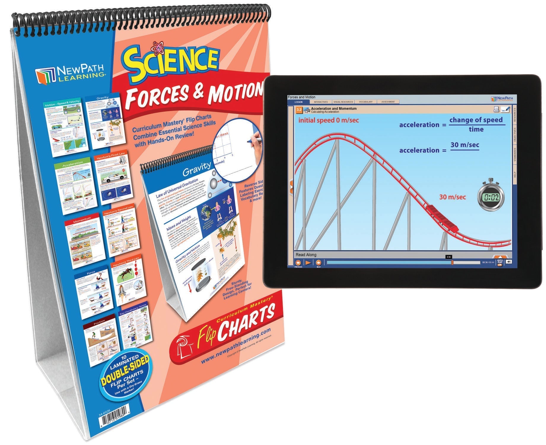 FLIP CHART + ONLINE FORCE AND MOTION MS/HS