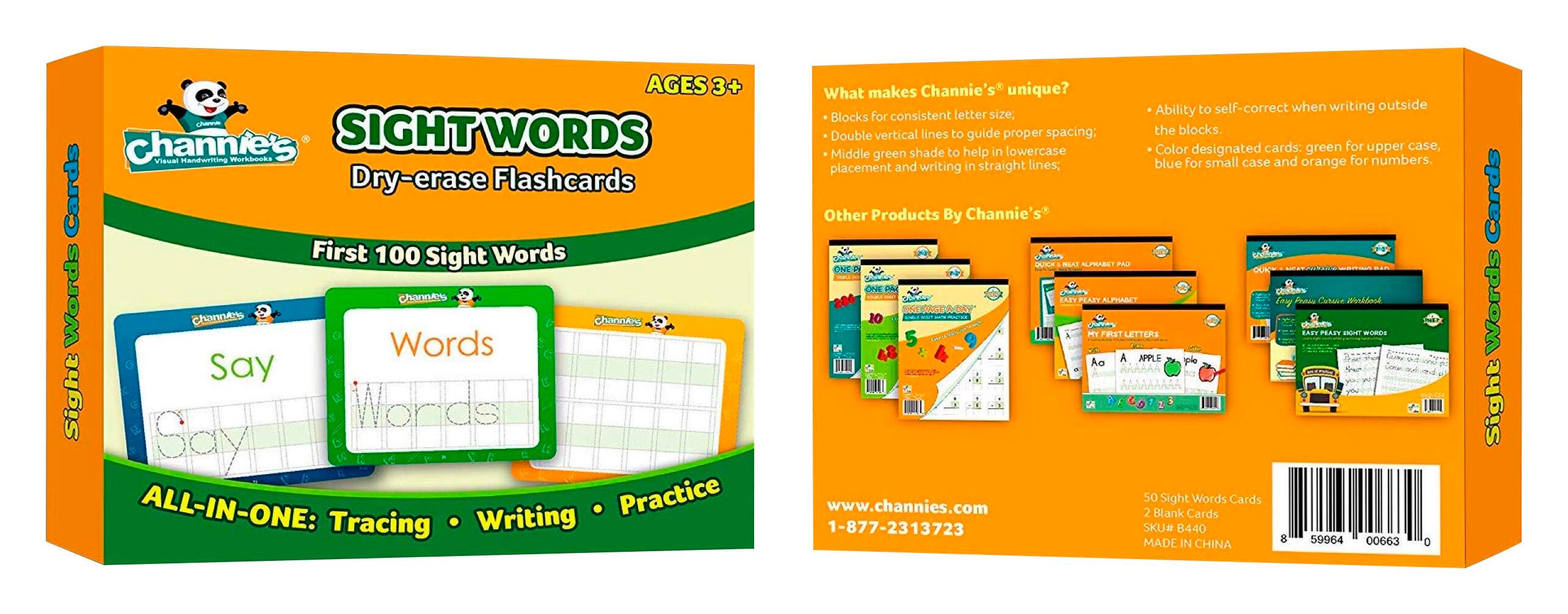 WRITING -PRINT/WRITING DRY ERASE SIGHT CARDS