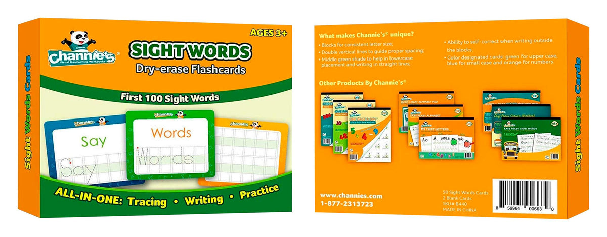 WRITING -PRINT/WRITING DRY ERASE SIGHT CARDS