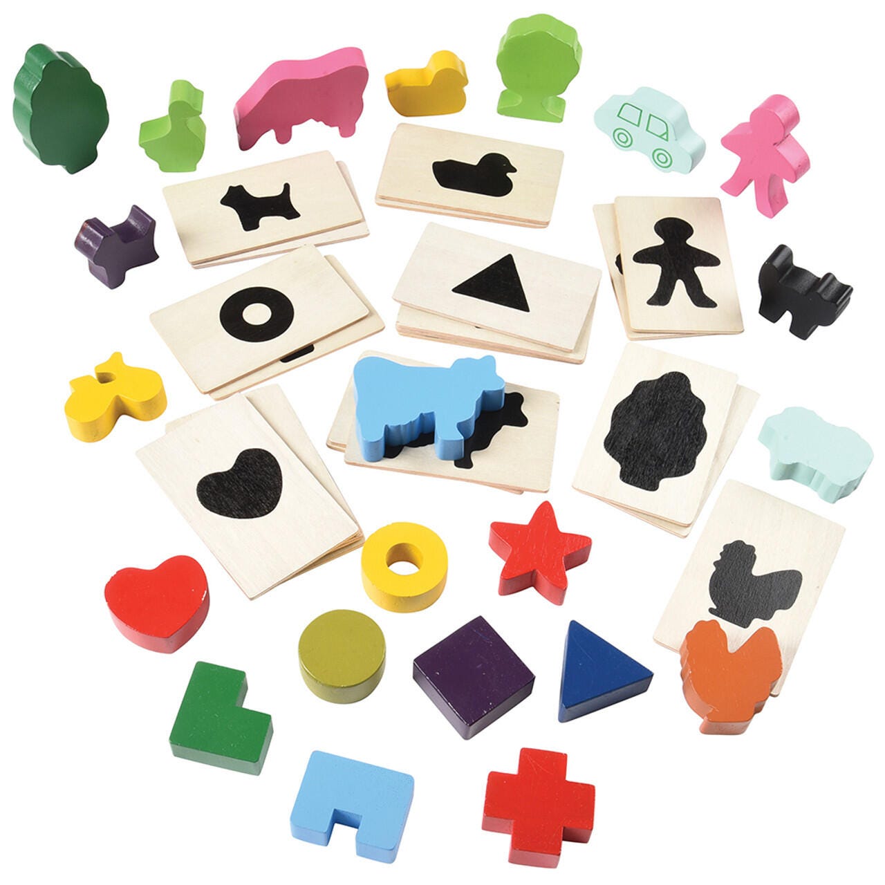 SHAPES FEEL AND FIND SET OF 44