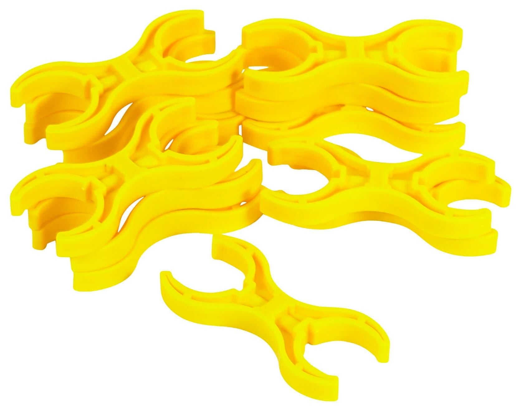 DOUBLE CLAWS - 3-1/2 X 1-5/8 X 1/2 INCHES - YELLOW SET OF 12