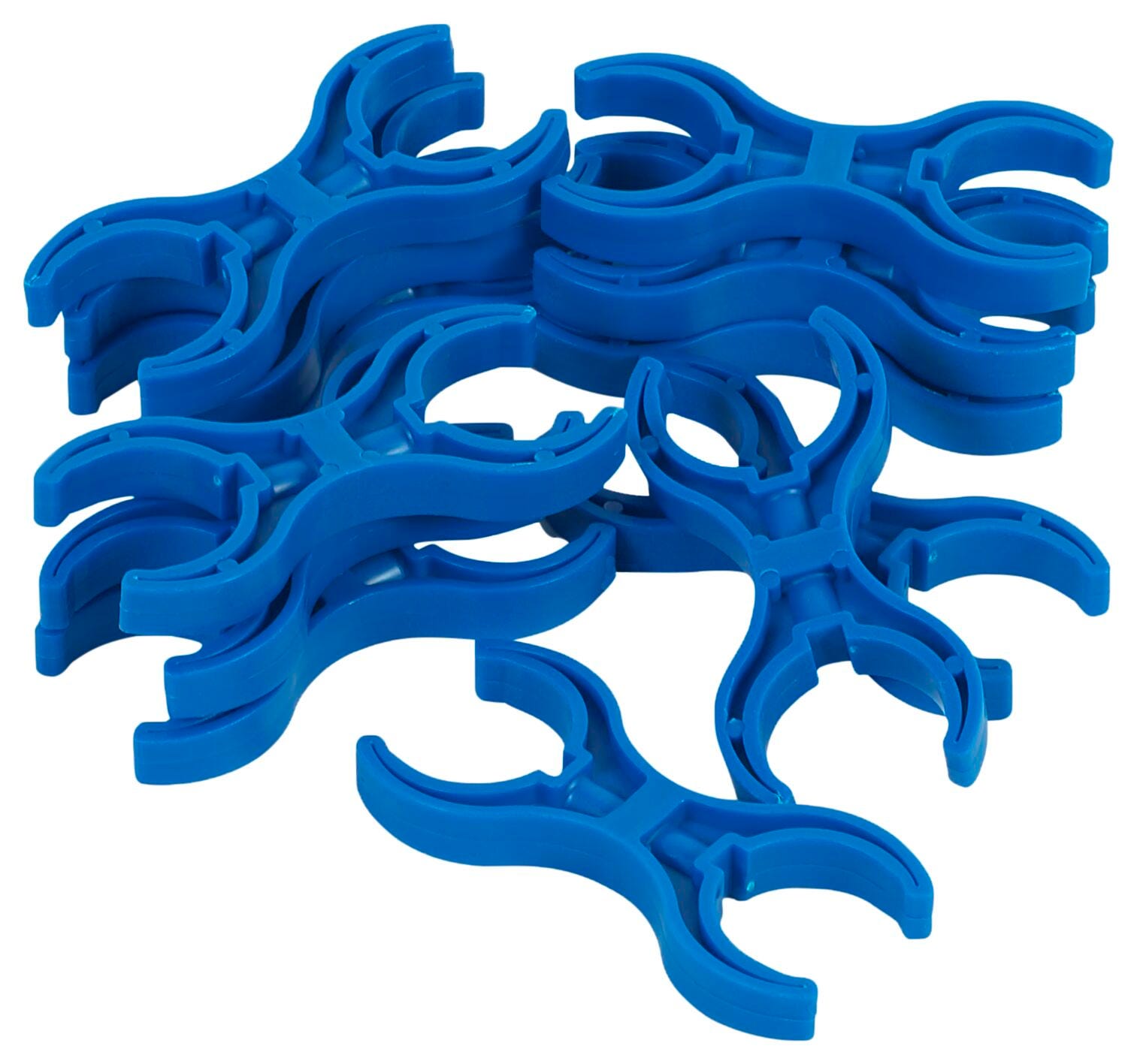 DOUBLE CLAWS - 3-1/2 X 1-5/8 X 1/2 INCHES - BLUE SET OF 12