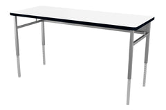DESK - CLASSROOM SELECT - ADVOCATE SERIES DESK - 4-LEG TWO STUDENT - 72 W X 24 D IN - MARKERBOARD - LOCKEDGE - SPECIFY TOP COLOR - SPECIFY EDGE COLOR - NONE