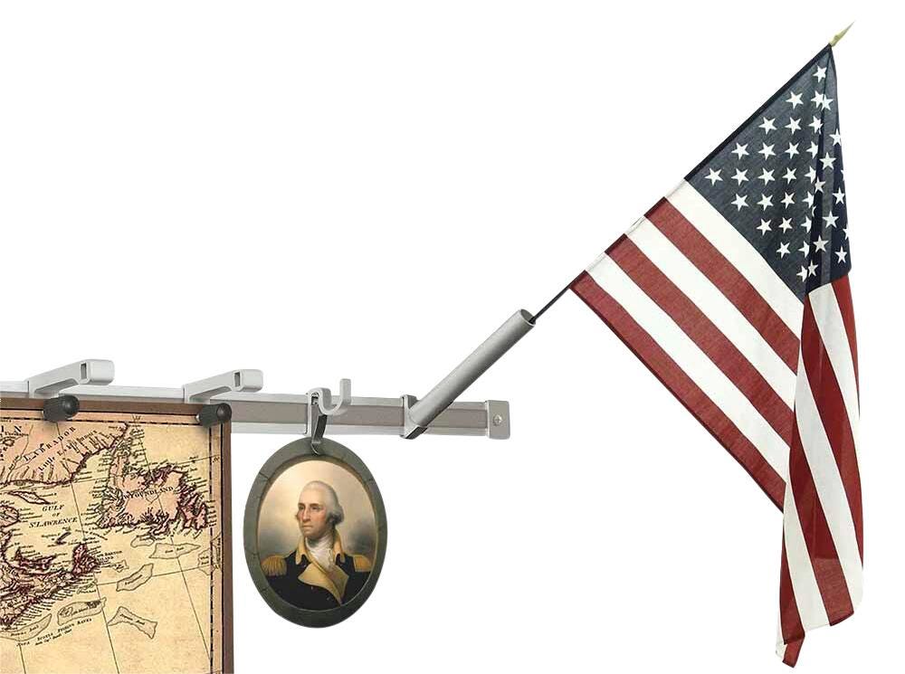 HANGING DEVICES - MOORECO DISPLAY MAP RAIL SET OF 6 - 1X8 FT