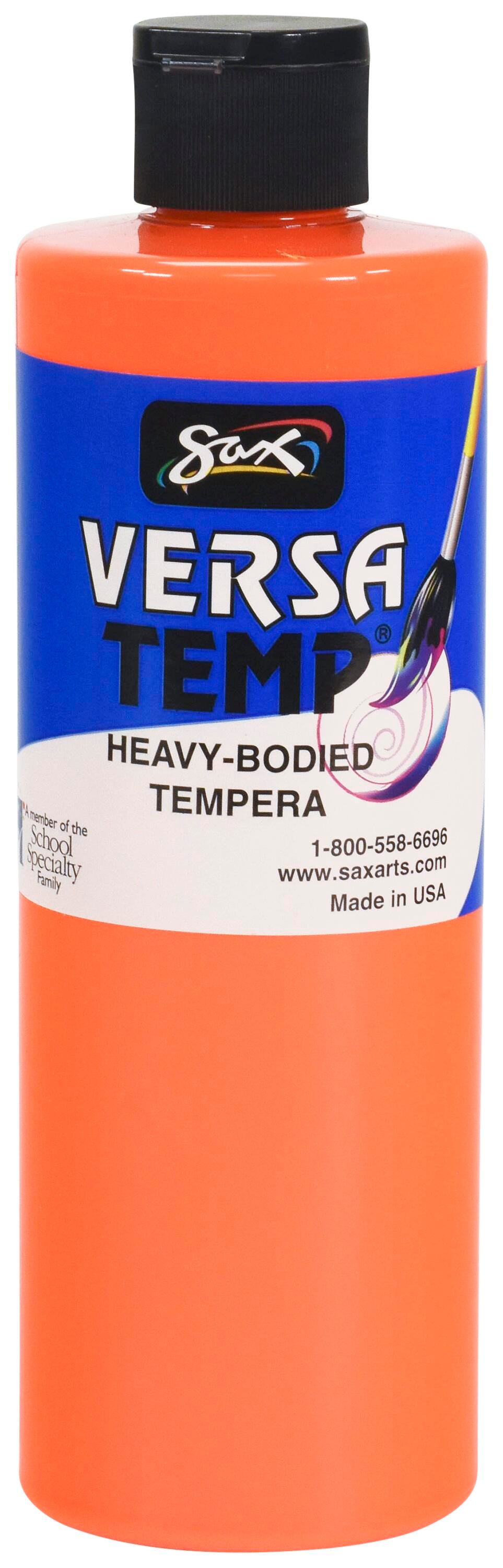 PAINT TEMPERA HB SAX VERSATEMP FLUORESCENT ORANGE PINT