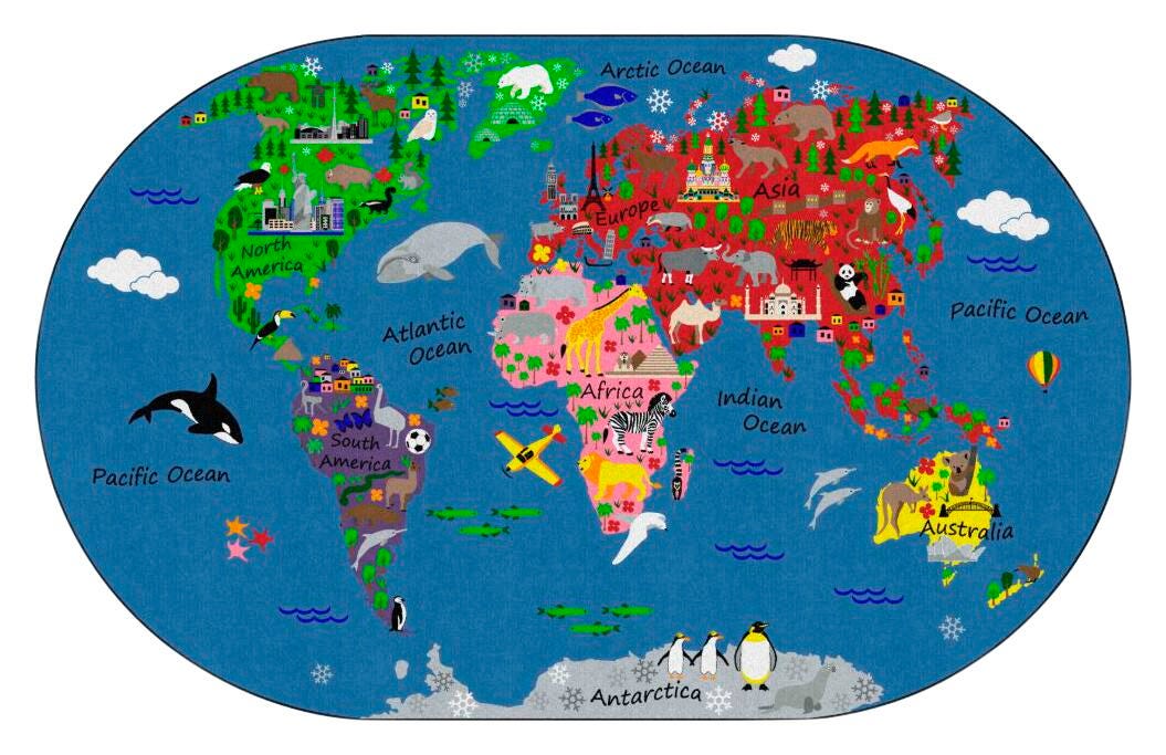 FLAGSHIP CARPETS - WORLD TRAVELER - 6 FT X 8 FT 4 IN RECTANGLE - PRIMARY