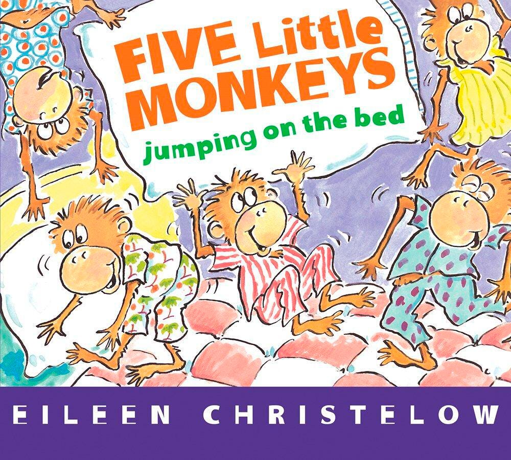 BOOK FIVE LITTLE MONKEYSD BRDBK