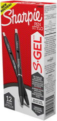 PEN SHARPIE GEL 0.7 MM BLACK PACK OF 12