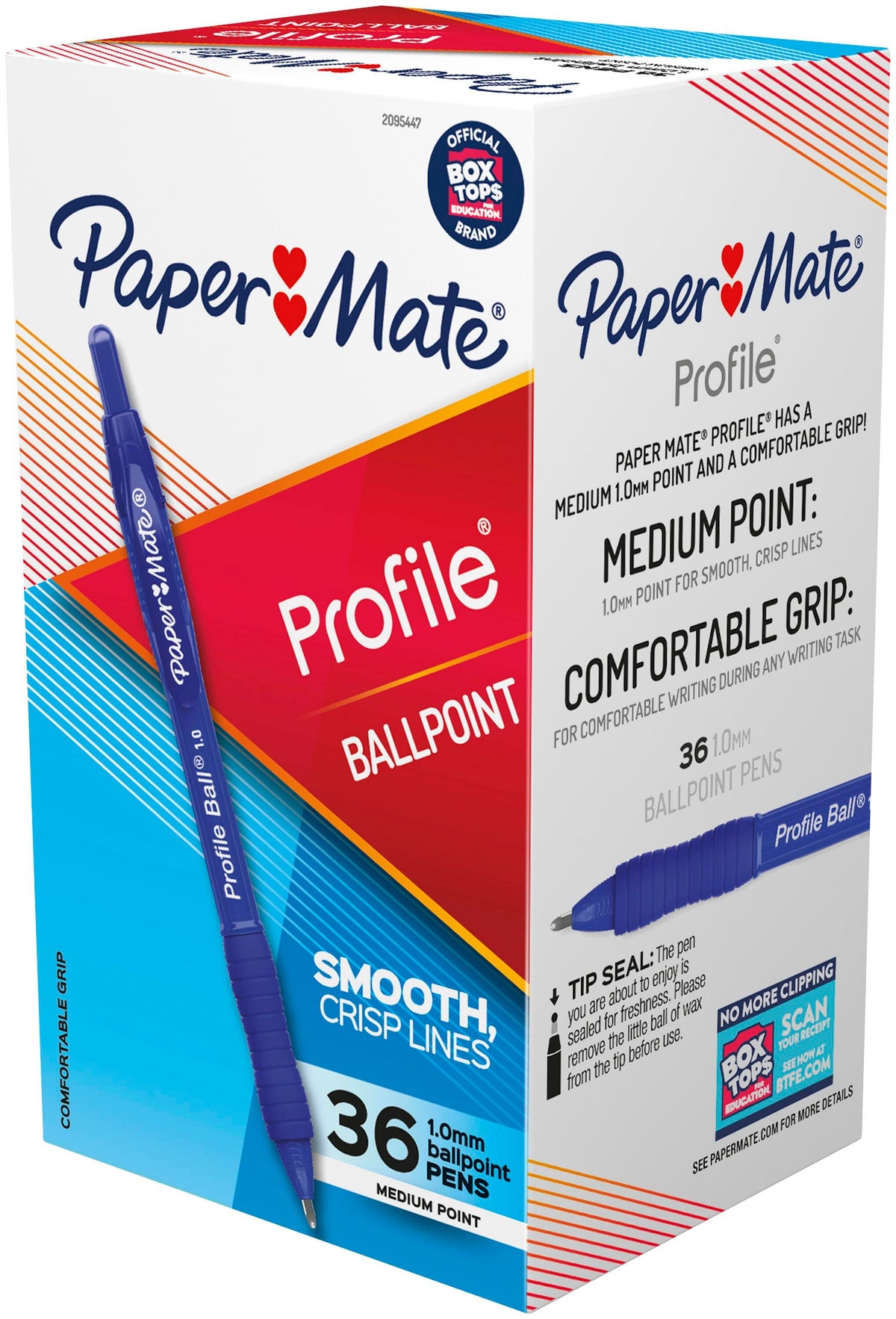 PEN PM PROFILE BALLPOINT RT 1.0MM BLUE PACK OF 36