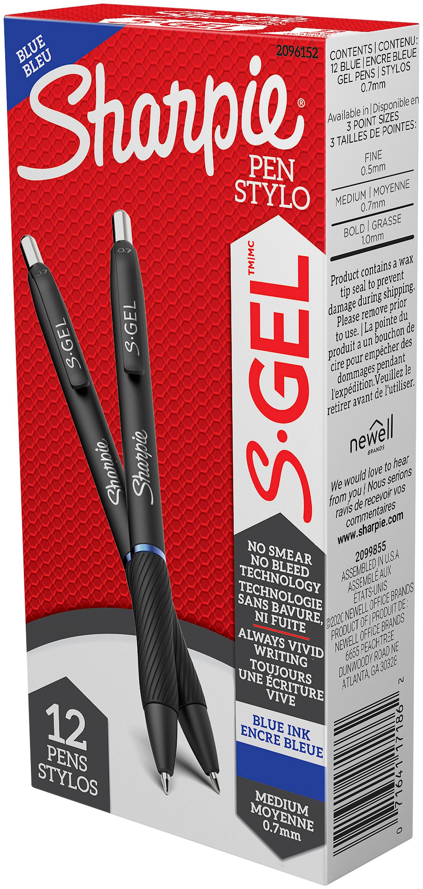 PEN SHARPIE GEL 0.7 MM BLUE PACK OF 12