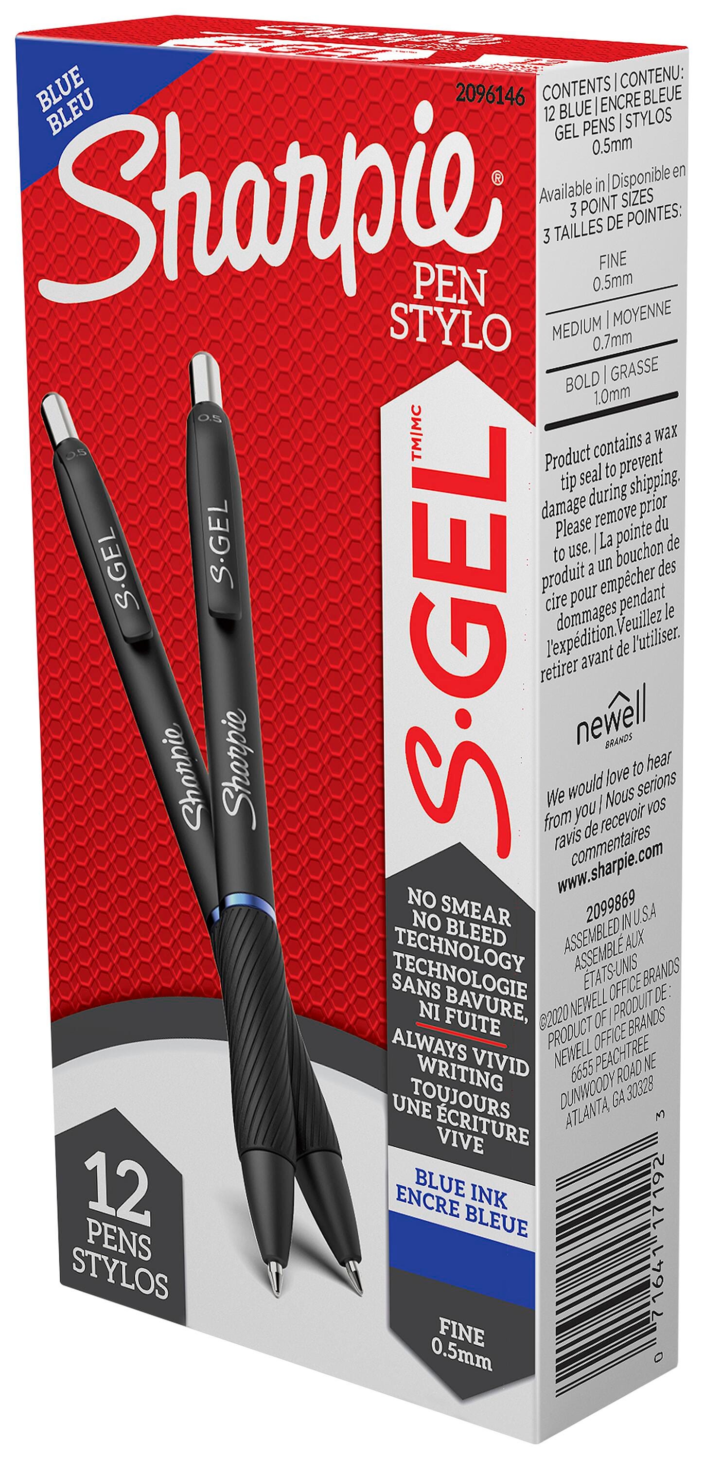 PEN SHARPIE GEL 0.5 MM BLUE PACK OF 12