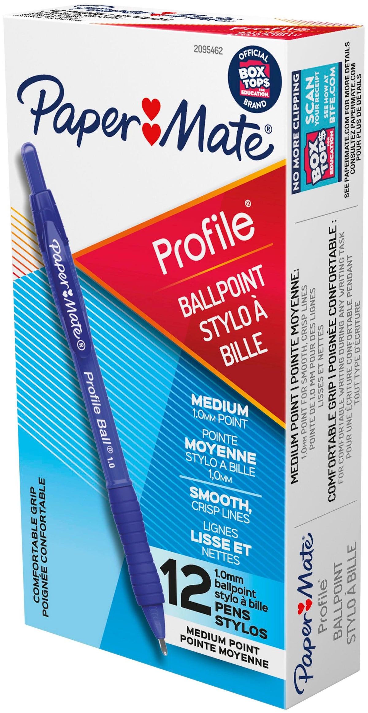 PEN PM PROFILE BALLPOINT RT 1.0MM BLUE PACK OF 12
