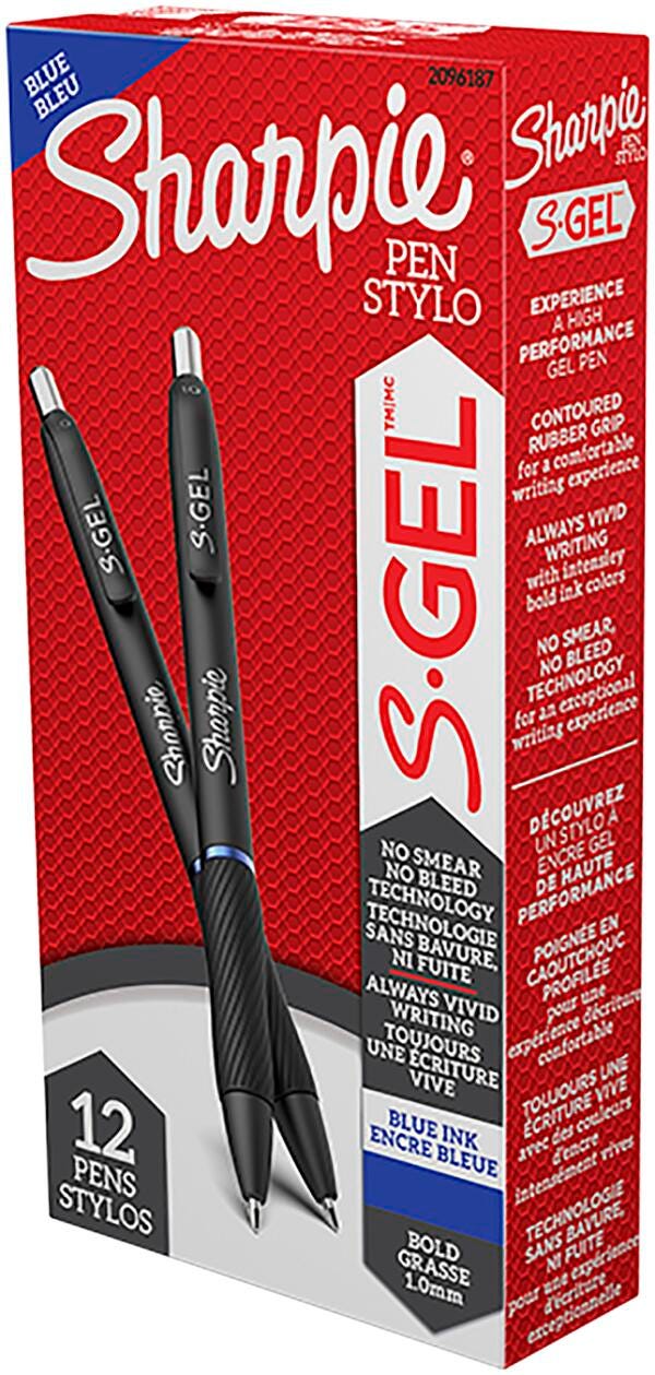 PEN SHARPIE GEL 1.0 MM BLUE PACK OF 12