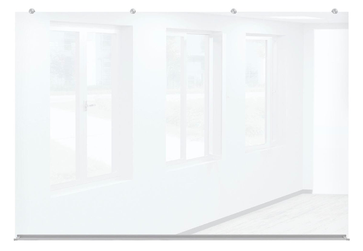 MOORECO GLASS WALL BOARD - RAPPORT GLASS WALL - 4X6 - GLOSS WHITE
