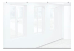 MOORECO GLASS WALL BOARD - RAPPORT GLASS WALL - 4X6 - GLOSS WHITE