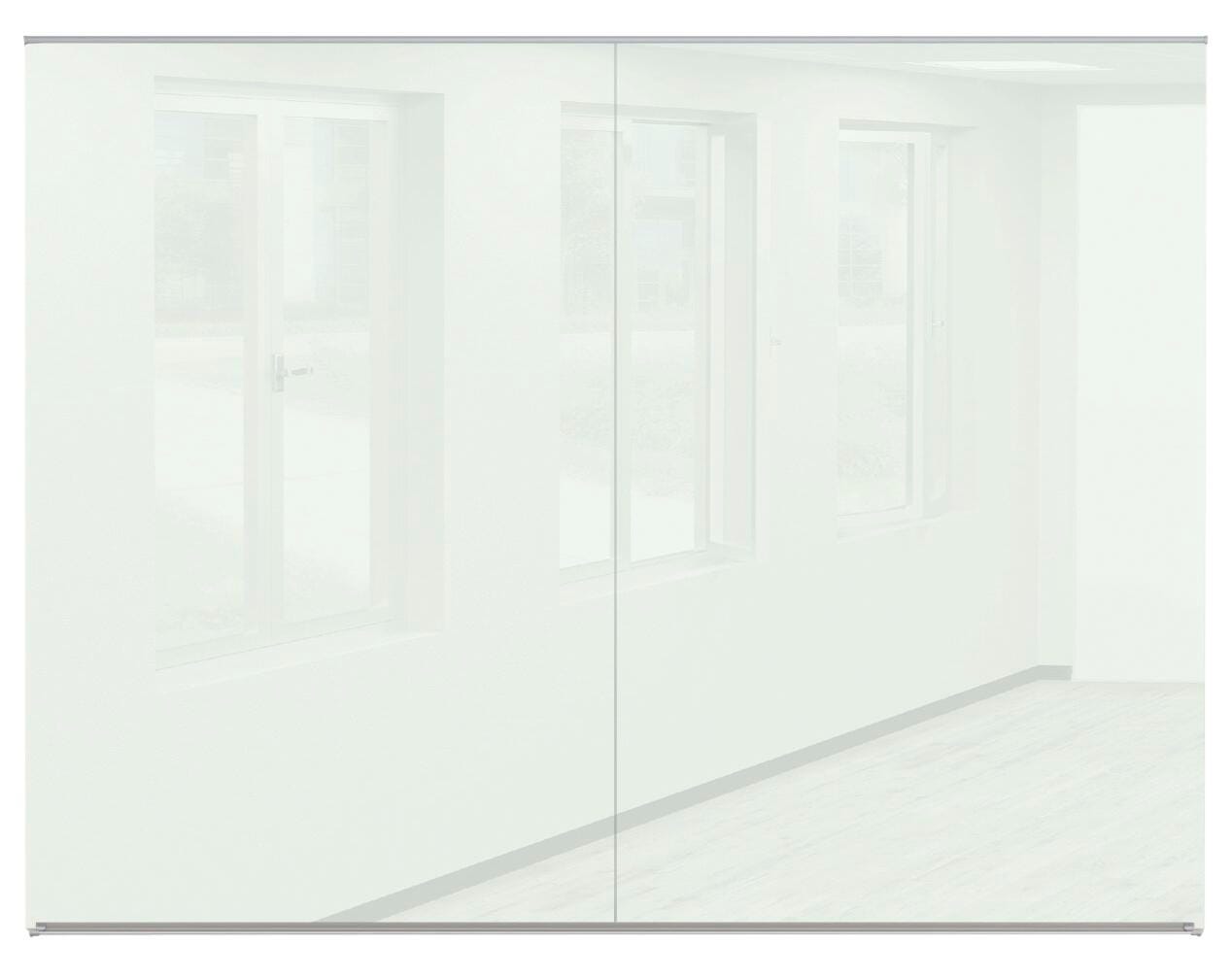 MOORECO GLASS WALL BOARD - FLUENT GLASS WALL OFFICE SERIES - 6X8 - GLOSSWHITE