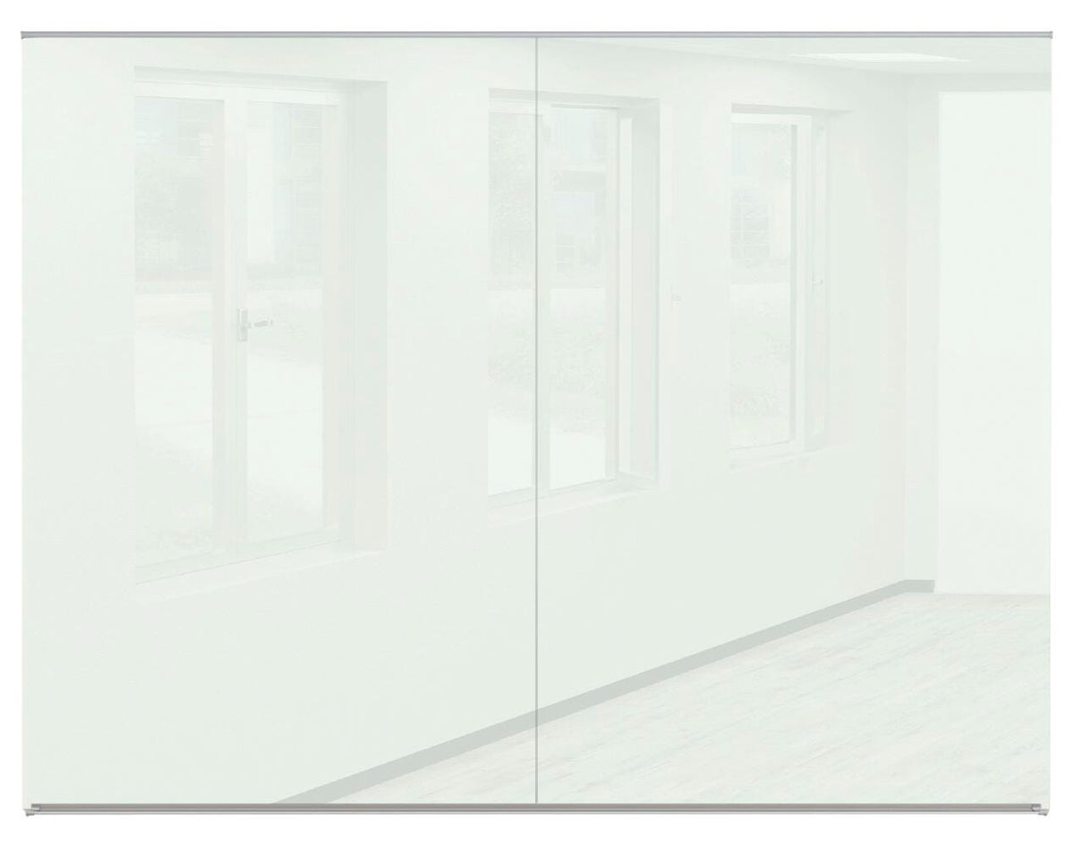 MOORECO GLASS WALL BOARD - FLUENT GLASS WALL OFFICE SERIES - 6X8 - GLOSSWHITE