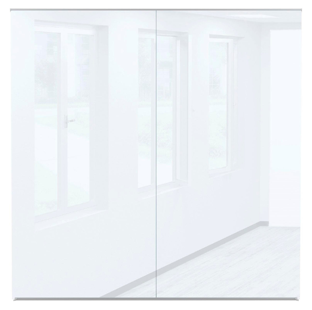 MOORECO GLASS WALL BOARD - FLUENT GLASS WALL OFFICE SERIES - 8X8 GLOSS WHITE
