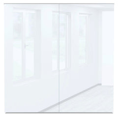 MOORECO GLASS WALL BOARD - FLUENT GLASS WALL OFFICE SERIES - 8X8 GLOSS WHITE