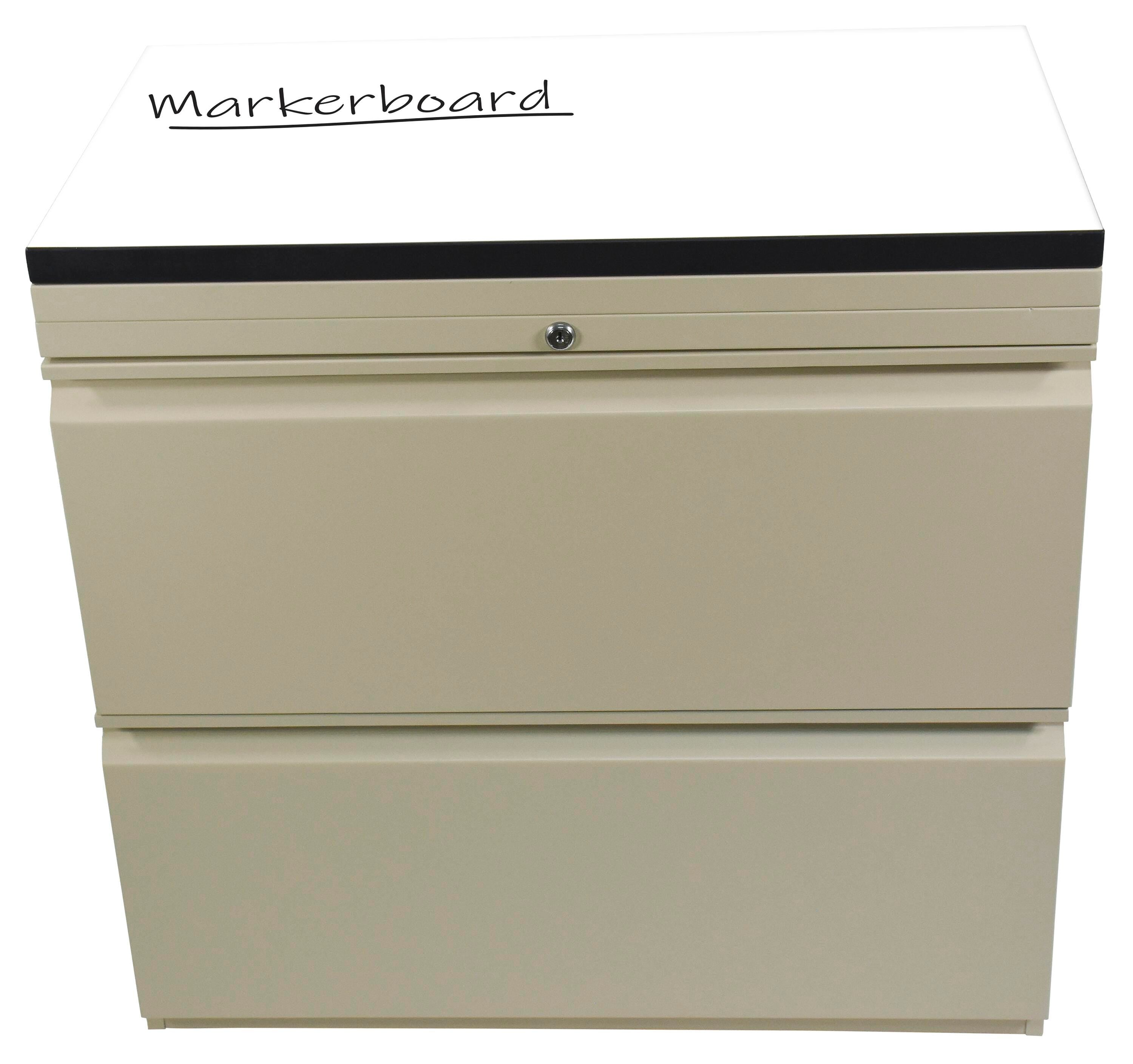 PART - CLASSROOM SELECT - FILING CABINET - REPLACEMENT TOP - 18X35 - MARKERBOARD TOP COLOR - 3MM EBONY EDGE