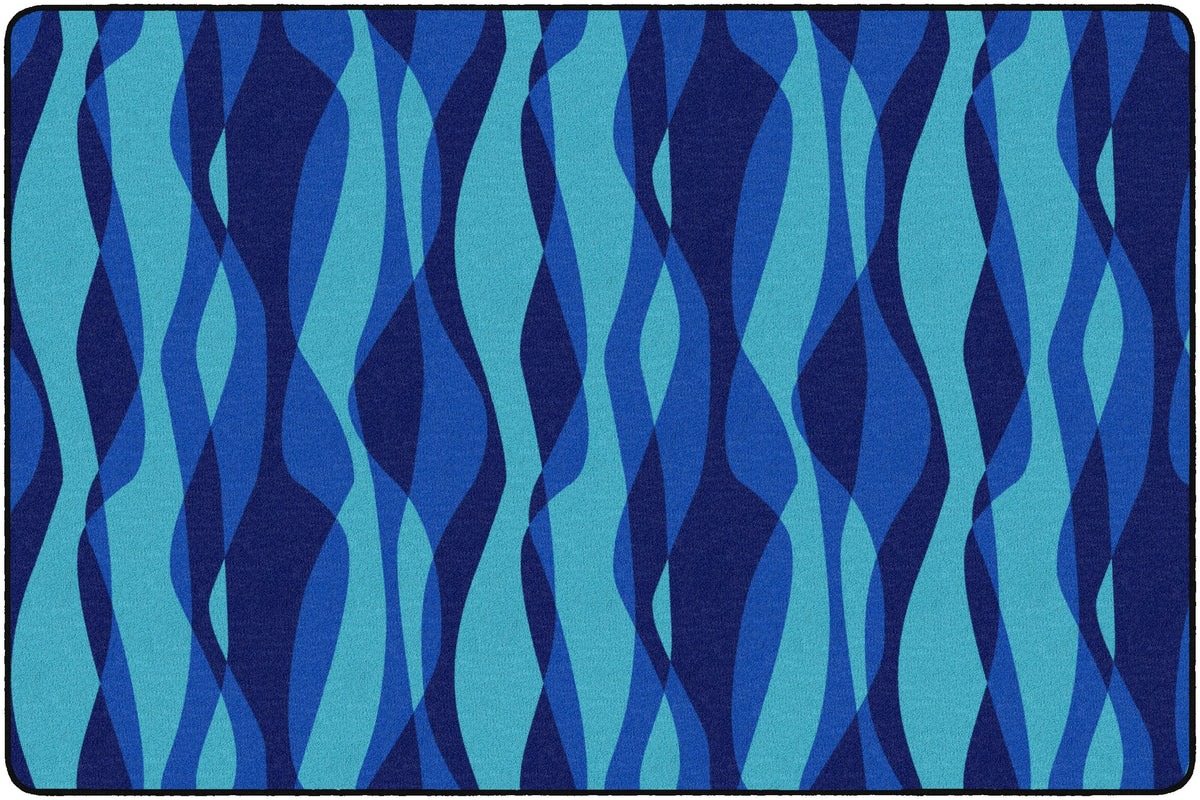 CHILDCRAFT - CARPETS - WAVES - RECTANGLE - 6 FT X 9 FT - SPECIFY CARPET COLOR