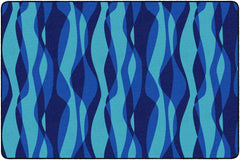 CHILDCRAFT - CARPETS - WAVES - RECTANGLE - 6 FT X 9 FT - SPECIFY CARPET COLOR