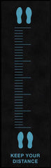FLOOR MAT - M AND A MATTING KEEP YOUR DISTANCE RUNNER MAT 3X10 FT