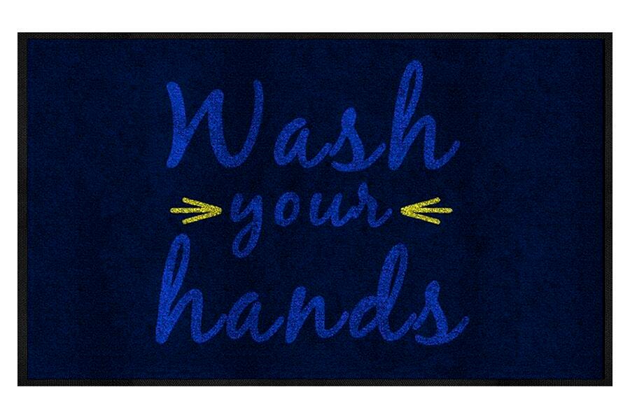 FLOOR MAT - M AND A MATTING WASH YOUR HANDS MAT 3X5 FT