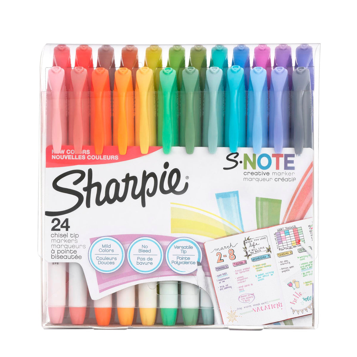 MARKER SHARPIE S-NOTE ASST SET OF 24