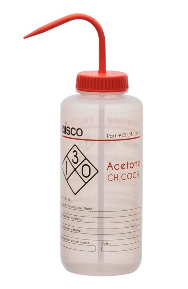 WASH BOTTLE ACETONE 1000ML 2 COLOR