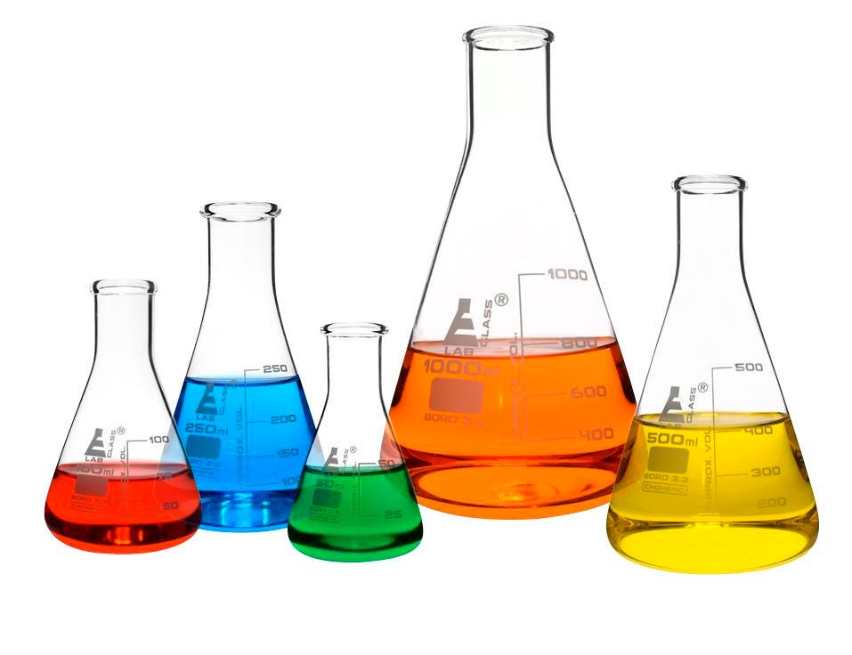 FLASK NAR NCK SET 50 150 250 500 1000 ML