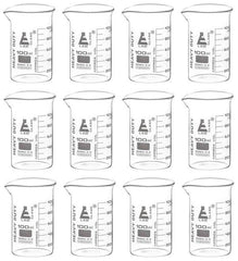 BEAKER HEAVY DUTY GLASS 100ML PK12