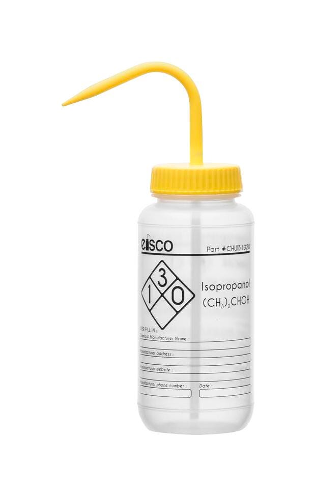WASH BOTTLE ISOPROPANOL 500ML 1 COLOR