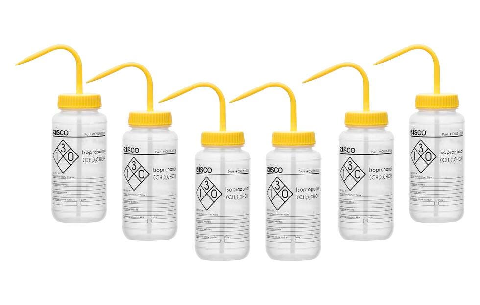 WASH BOTL ISOPROPANOL 500ML 1 COLOR PK6