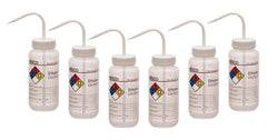 WASH BOTTLE ETHANOL 500ML 4 COLOR PK6
