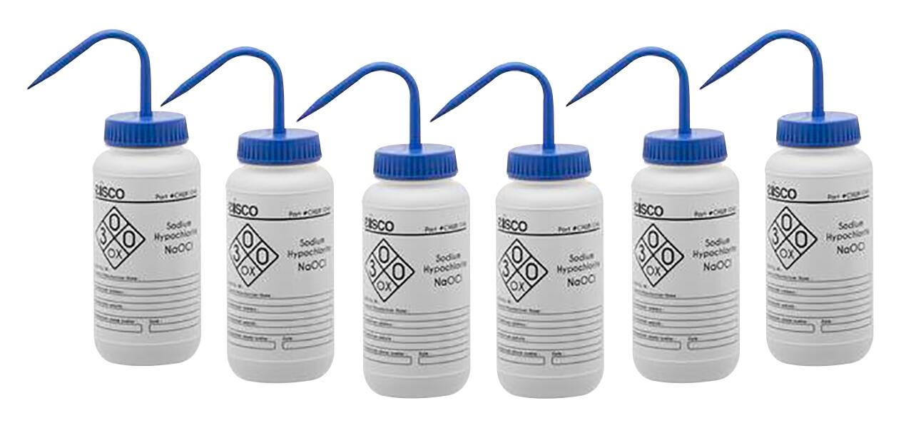 WASH BOTTLE SODIUM HYPOCHLORITE 500ML 1 COLOR