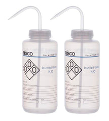 WASH BOTL DISTILLED WATER 1000ML 2 COLOR PK2