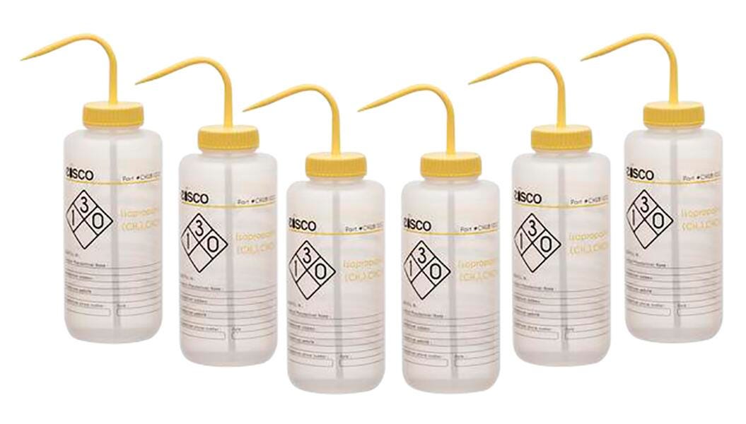 WASH BOTL ISOPROPANOL 1000ML 2 COLOR PK6