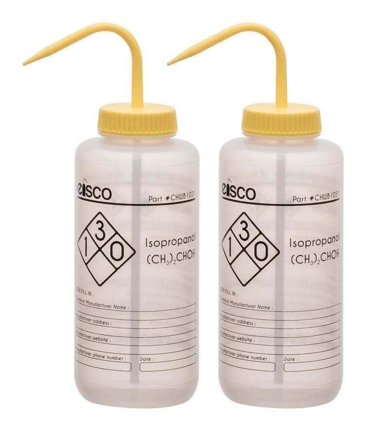 WASH BOTL ISOPROPANOL 1000ML 1 COLOR PK2