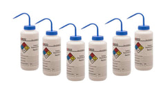 WASH BOTTLE SODIUM HYPOCHLORITE 1000 ML 4 COL