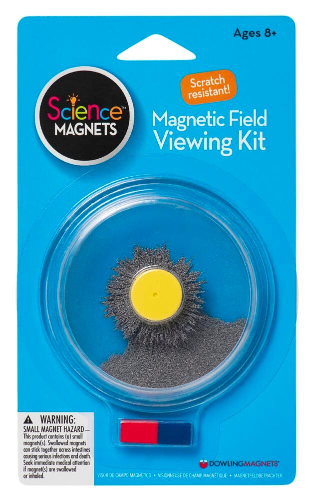 MAGNETIC FIELD VIEWING KIT WITH STEEL FILINGS