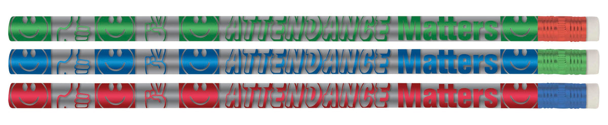 PENCILS AWARD ATTENDANCE MATTERS PACK OF 12