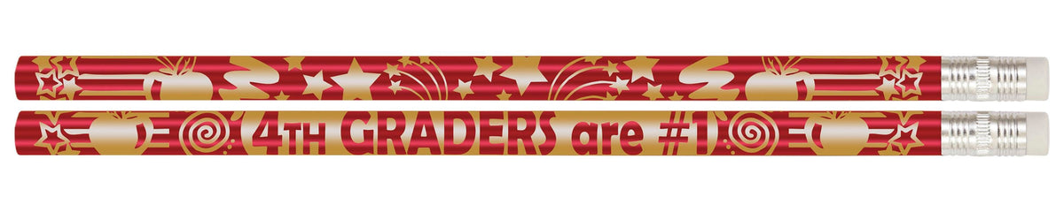 PENCILS AWARD 4TH GRADERS ARE #1 PACK OF 12