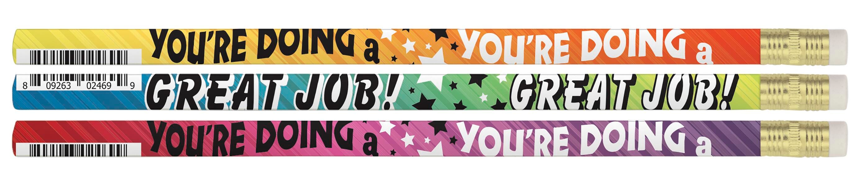 PENCILS AWARD YOURE DOING A GREAT JOB PACK OF 12