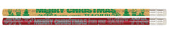 PENCIL AWARD MERRY CHRISTMAS FROM YOUR TEACHER PACK OF 12